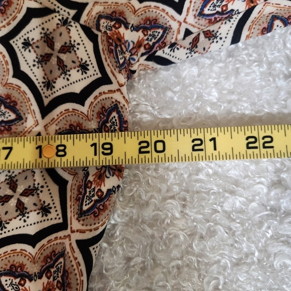 Anthropologie Tan Brown Boho V Neck Dress 100% VISCOSE - Picture 13 of 14